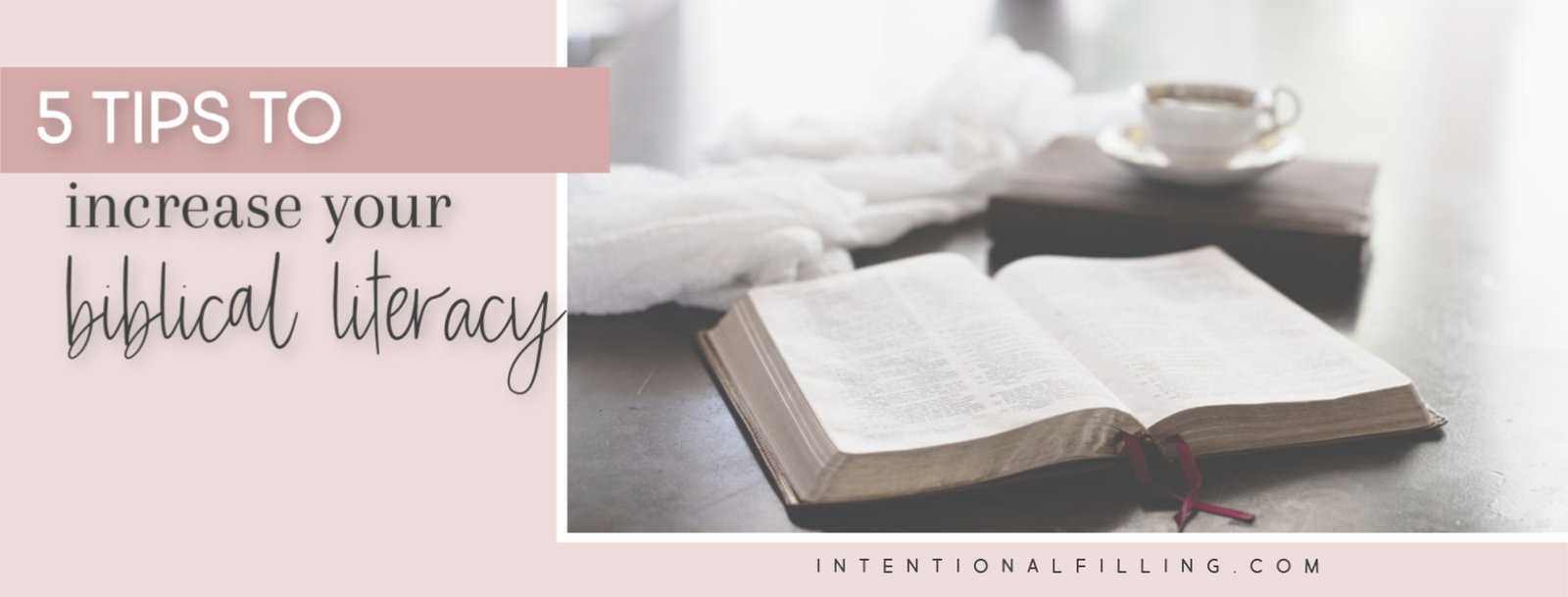 5 Tips to Increase Your Biblical Literacy | Intentionalfilling.com