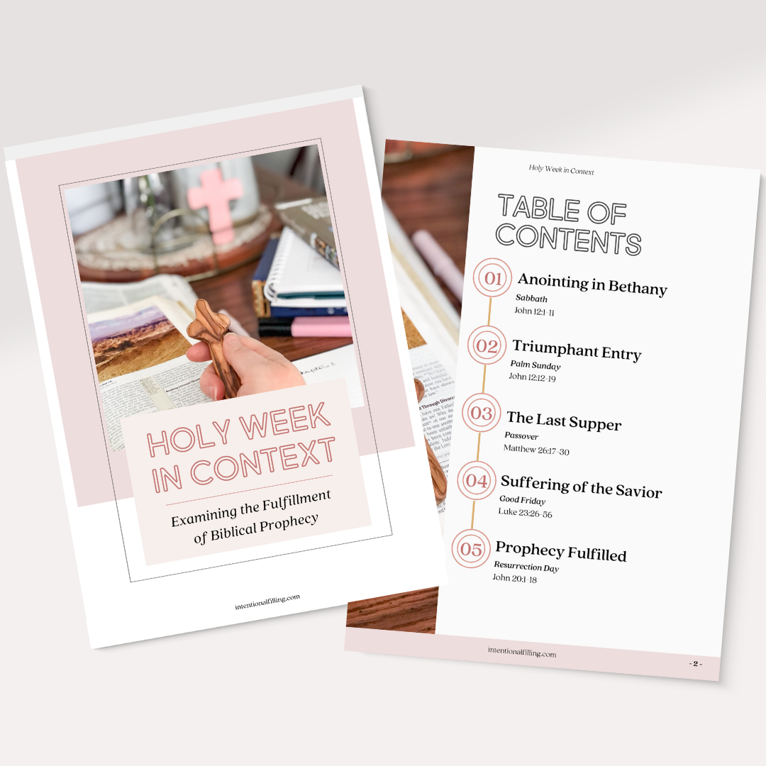 Holy Week in Context Mockup | Intentionalfilling.com